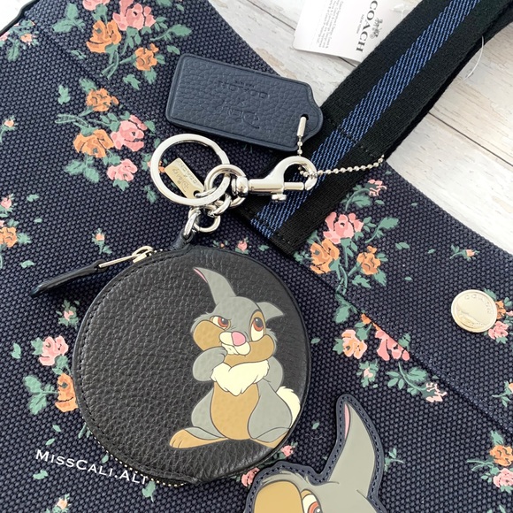 NWT COACH X Disney Limited Edition Thumper Tote Bag & Coin Bag Set - Picture 11 of 16